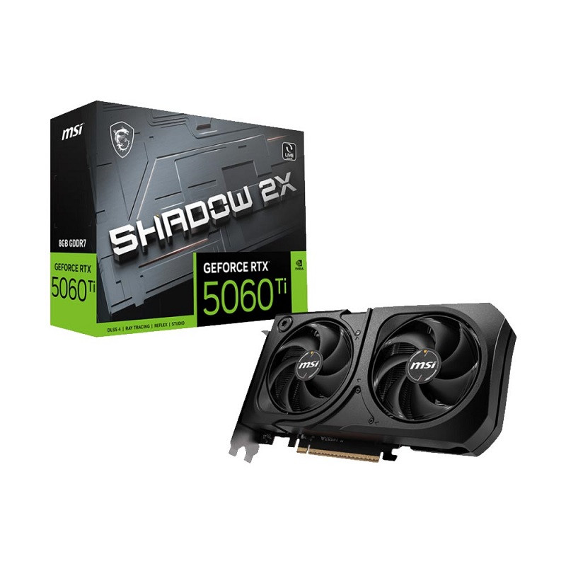 Vga MSI RTX 5060Ti 8GB Shadow 2X OC Plus GDDR7