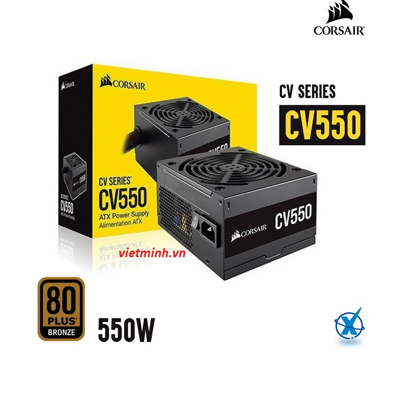 Nguồn Corsair CV550 550W 80Plus Bzone new
