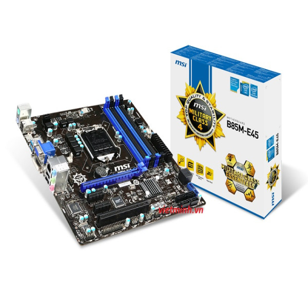 Main MSI B85M-E45 4 khe ram