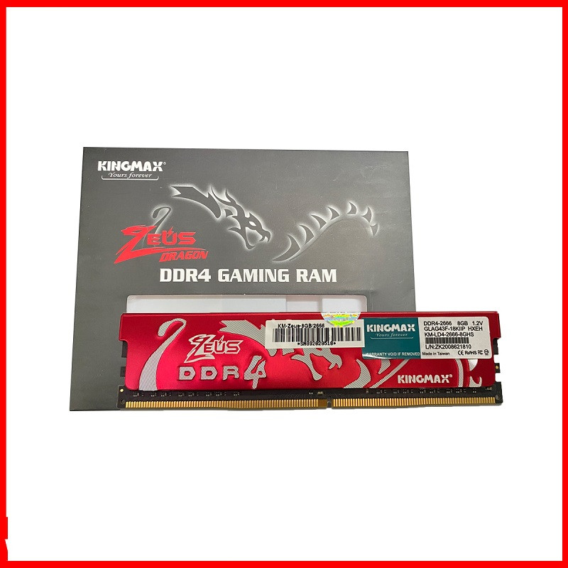 Ram Kingmax Zeus 16GB 2666 kẹp tản