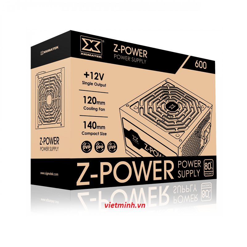 Nguồn Xigmatek Z-Power 600 CTS 500W 80Plus new