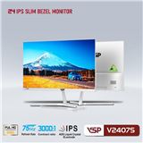 Màn 24 VSP V2407S  Full viền IPS 75Hz màu trắng